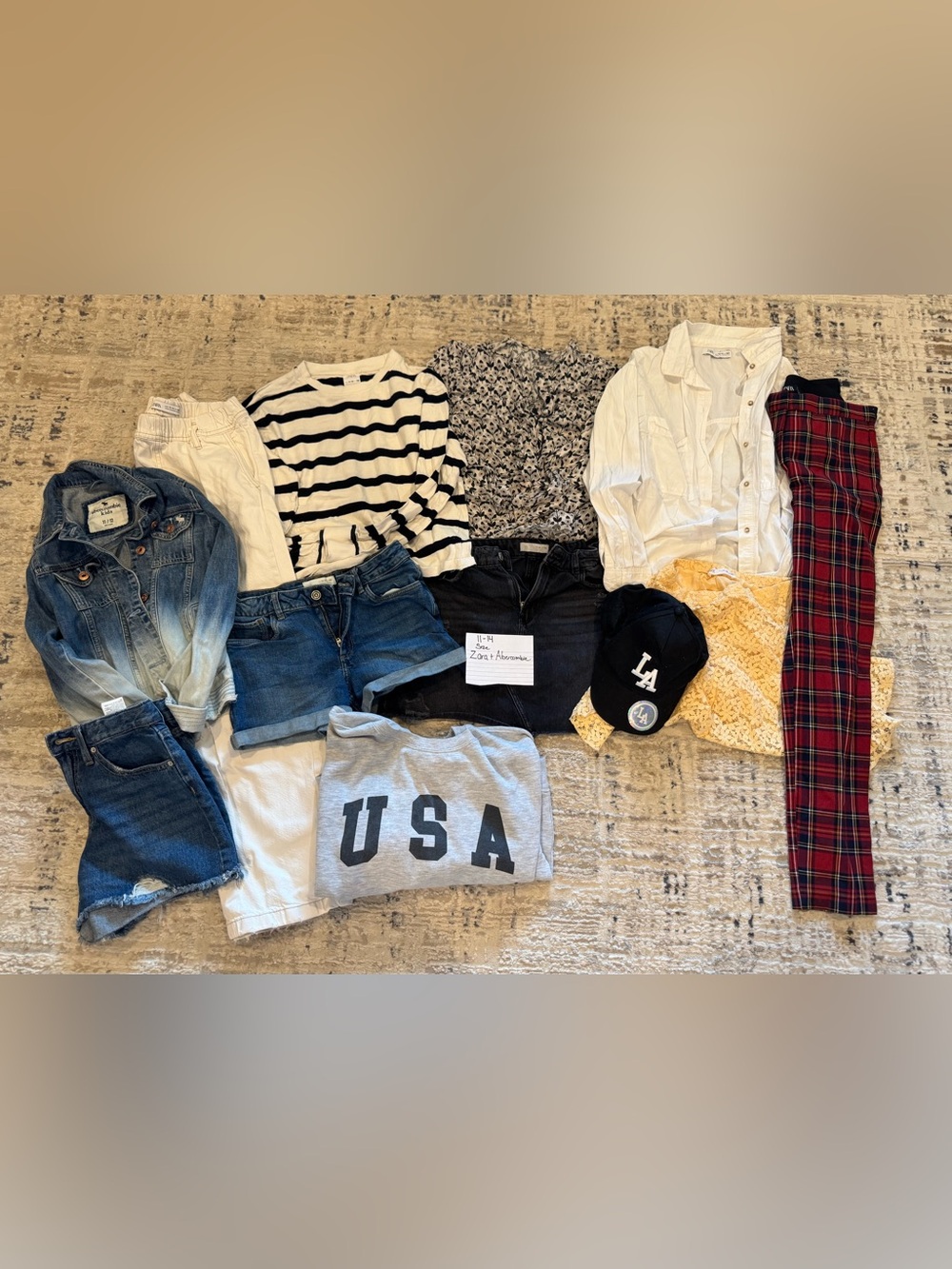 Girls Kids 11/14 Zara & Abercrombie’s Clothing Lot
